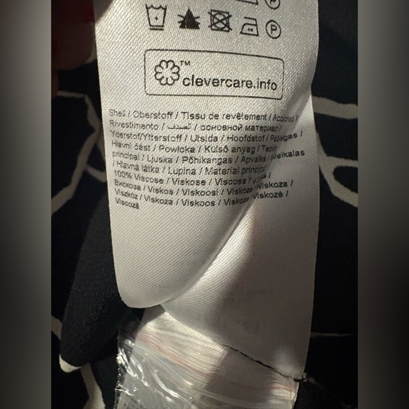 Fransa NWT black white loose fit short sleeve blouse size XL - Picture 8 of 13